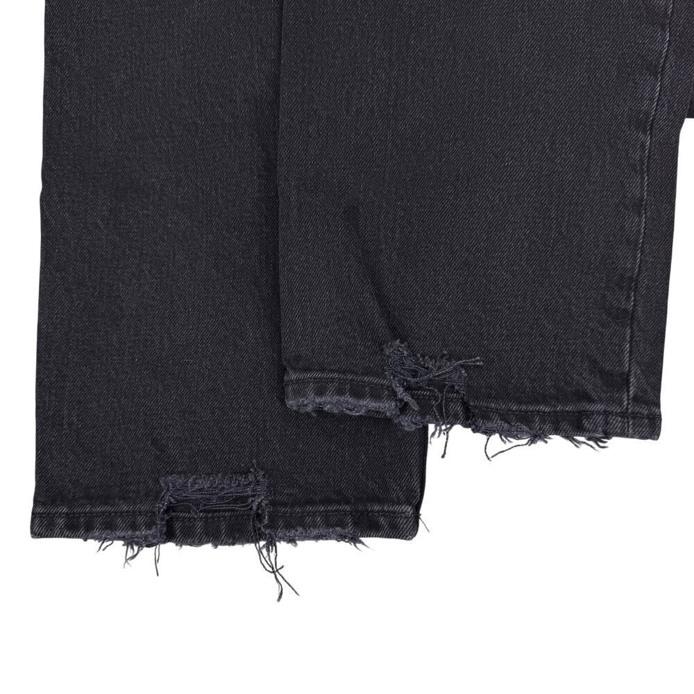 NWT ABERCROMBIE & FITCH The 90's Straight Ultra High Rise Sz 25 SHORT Rip Knee - Picture 6 of 6